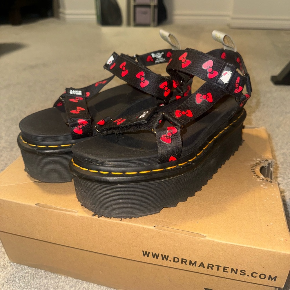 Hello Kitty x Doc Martens Platform Sandals